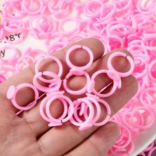 ���σ�ͯ�_�ڽ�ָ���� ��ɫ14mm�_��Ȧ��ָ�h DIY��ͯ�Ʒ����