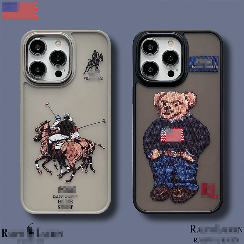 Suitable for Apple 16 Mobile Phone Case, Trendy Brand Bear Iphone14Pro Niche 17Pro Polo 13 High-End 15 Sets Suitable for Apple 16 Mobile Phone Case, Trendy Brand Bear Iphone14Pro Niche 17Pro Polo 13 High-End 15 Sets