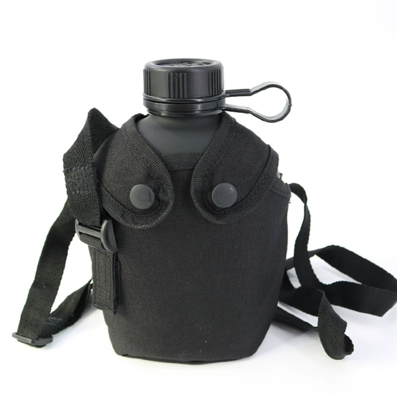 Handheld climbing teapot, black shoulder bag, nostalgia, increased thickness