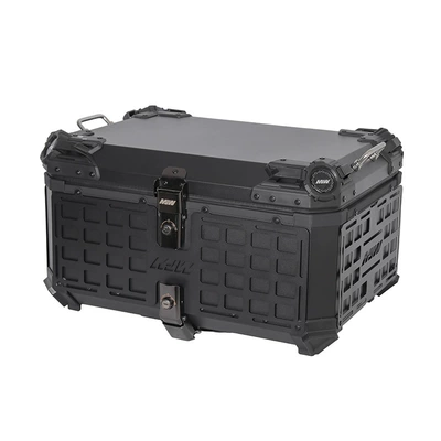 Motorcycle Mjw45L55L65L Black Base Black Motorcycle trunk - mjw65l-watch-cornerarmor-tail-boxblack-background-and-black-meshsupreme-edition