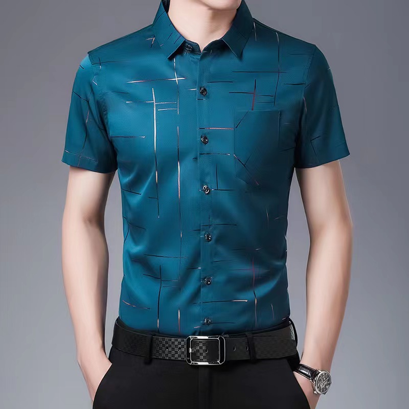 Ziyuan ropa de verano de los hombres de color sólido Tencel HIELO de algodón de manga corta de gama alta camiseta de diamantes de imitación bordado de los hombres de manga corta