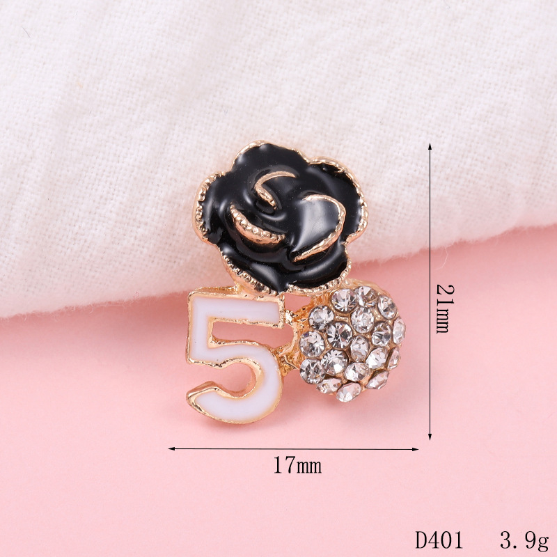 Nuevo diamante completo cinco pétalos flor gota diagonal flor aceite copo de nieve DIY accesorios de joyería teléfono móvil Shell rhinestone material al por mayor