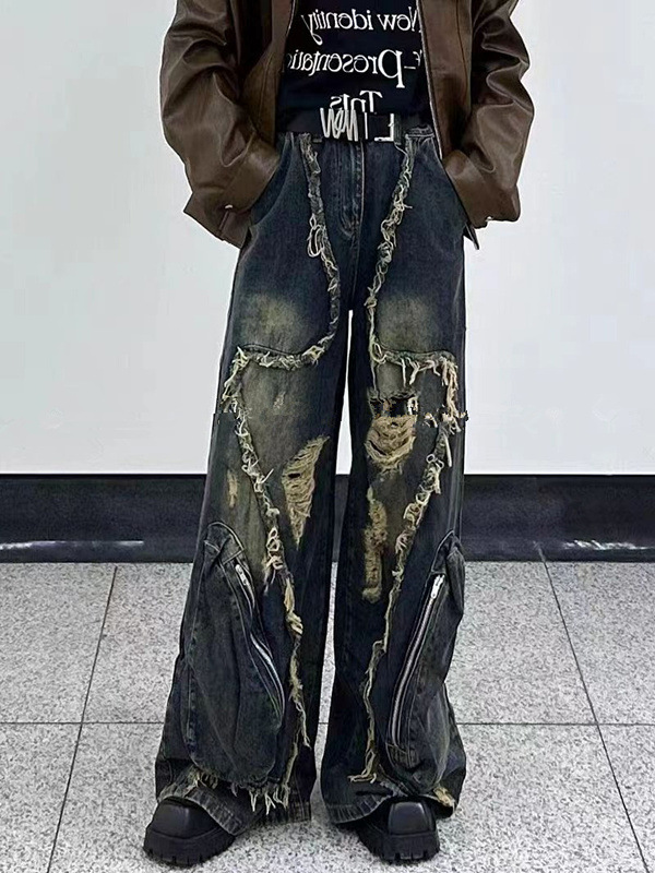 Stilvolles Design der Tasseled Jeans