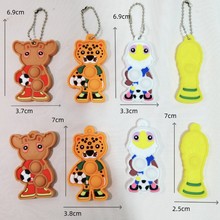 灭鼠先锋世界杯吉祥物泡泡乐钥匙扣滴胶狐狸钥匙扣挂件动物减压玩