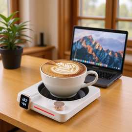 新款恒温杯垫咖啡加热杯垫速热定时旋钮控制宿舍家用礼品厂家直销