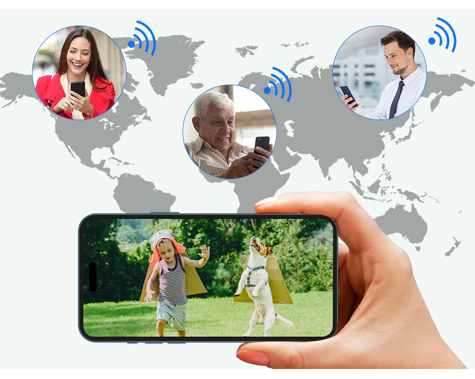 10,1-Zoll-Funk-Überwachungsset für Heim- und Geschäftsbereiche, Hochauflösungs-Kameraset, WLAN-Mobilfunk-Netzwerksonde mit Fernzugriff.