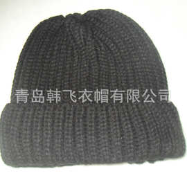 加厚针织帽子  冬季保暖帽子 编织帽子 机织帽子 手工收顶帽子