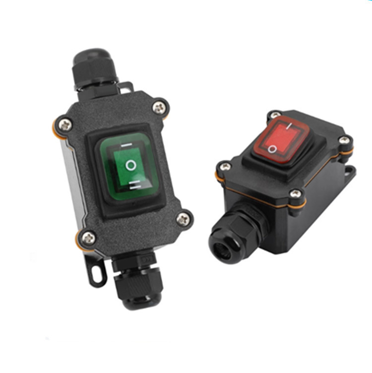 大功率线上中途防水船型开关大电流大功率改装加装户外接线电线盒