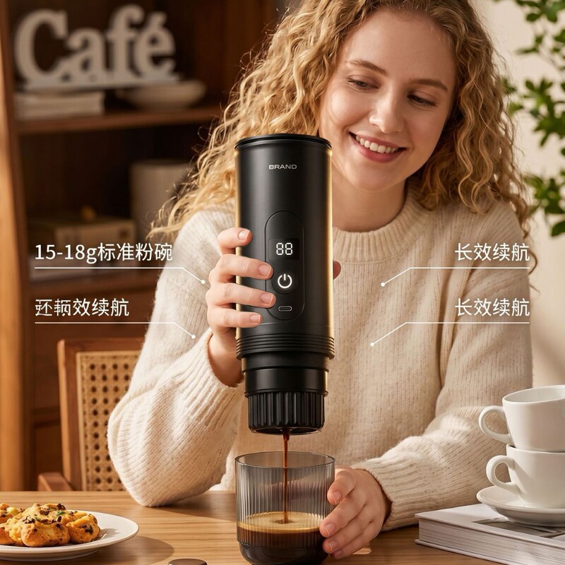 Wireless capsule coffee machine, portable fully automatic Italian pump pressure wireless heating extraction espresso machine manufacturer