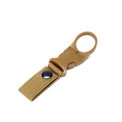 Outdoor tactical nylon webbing water bottle clip, multi-functional hiking clip, portable water bottle quick hang, mineral water clip