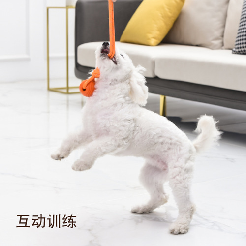 Meianju rope toy ball bite-resistant solid ball rubber chewing toy ball pet ball outdoor retrieval training