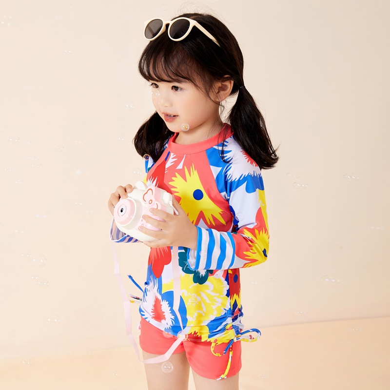 Children's split quick dry swimwear for students 2