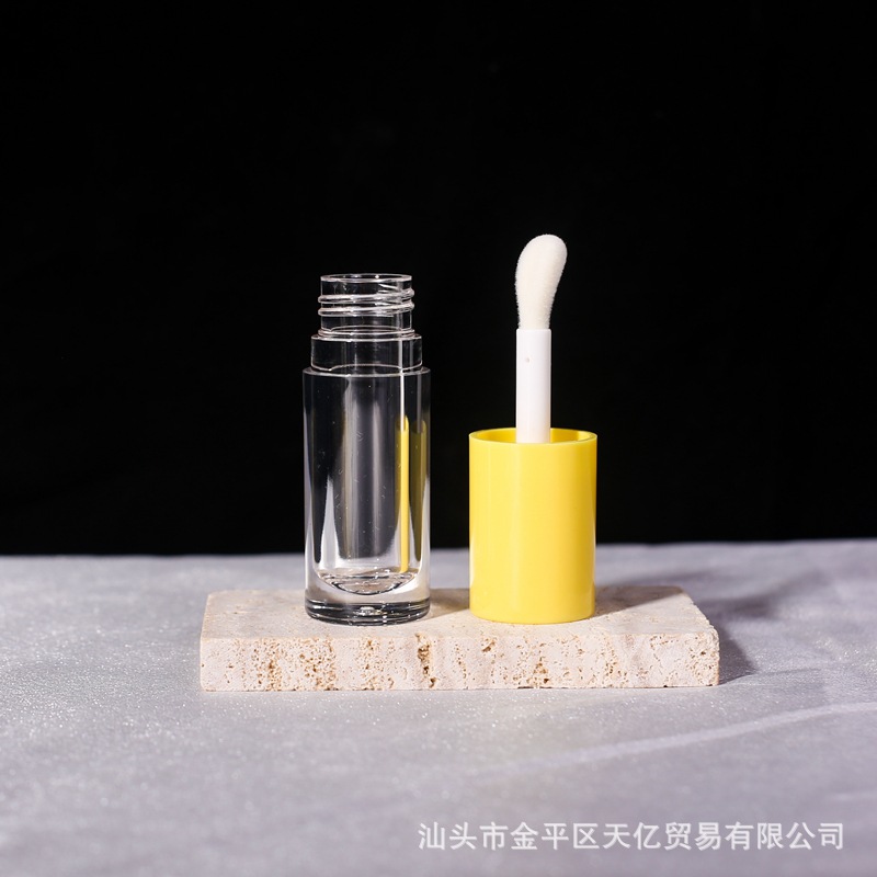 En stock envío gratuito 6ml de gran capacidad de brillo de labios sub-botella labio esmalte tubo vacío gran cepillo cabeza corrector tubo redondo material de embalaje cosmético