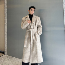 羊毛尼大衣品質男裝中長款韓版毛呢風衣加厚秋冬高級感百搭廓外套