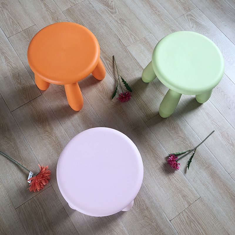 Kindergarten Children's Learning Stool Cooked Glue Plastic Low Stool Household Small Bench Bathroom Coffee Table Shoe Changing Stool Small Round Stool