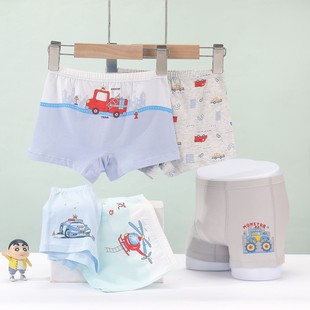 Factory direct new cartoon car children's underwear cotton boys' boxer shorts