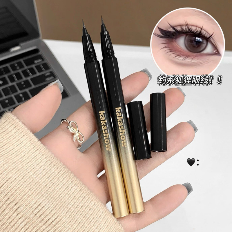 Kakashow natural temperamento delineador de ojos pen impermeable anti-transpiración no decoloración no es fácil de desvanecer maquillaje transfronterizo image 3