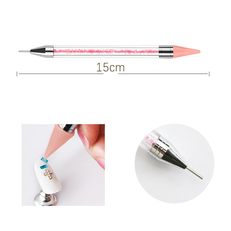 Wholesale Manicure Double-Ended Dot Diamond Crayon Set Dot Diamond Multi-Function Pen Manicure Tool Wax Head Dot Diamond Pen Manicure Pen