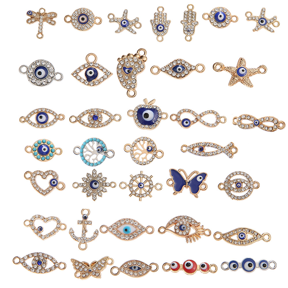 41g Weight Jewelry Accessories Classification 1 Set Quantity Alloy Material 1 Set Alloy Devil'S Eye Dragonfly Fashion