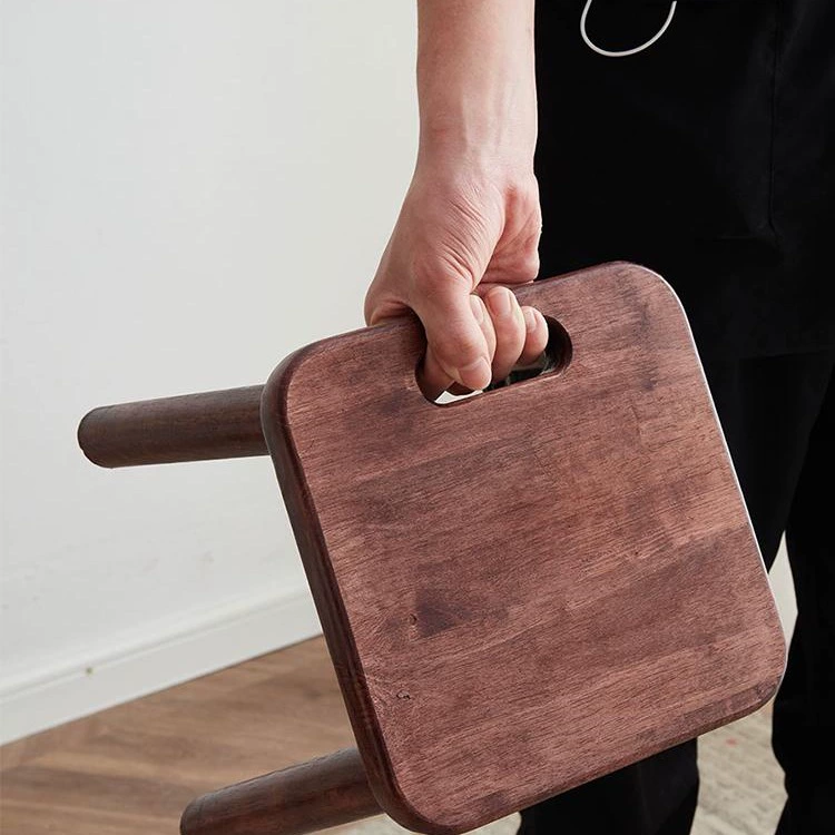 Маленький табурет из цельного дерева для входа в дом, табурет для переобувания, подставка для ног, низкий табурет, табурет для мытья ног, квадратный табурет для журнального столика, маленькая скамейка в китайском стиле для спальни.