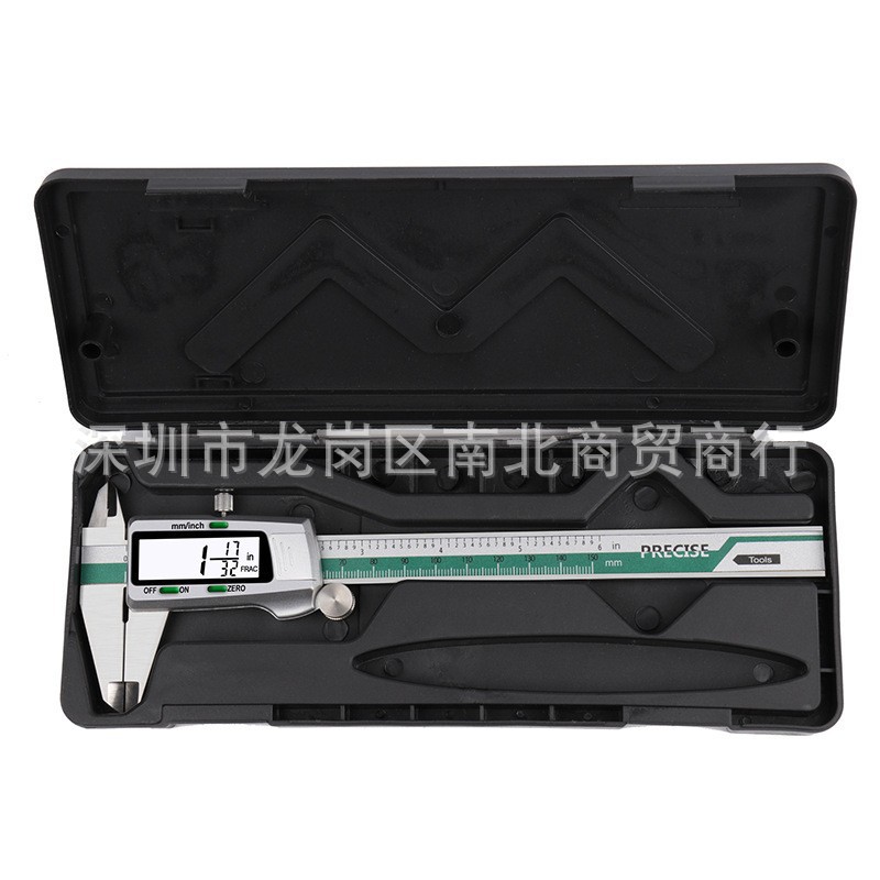 数显卡尺不锈钢游标卡尺带分数数码跨境高精度0 -150mm ET50