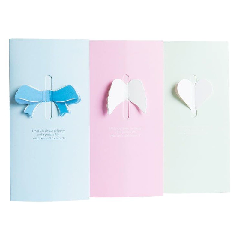 Трехмерный бант с вырезом, поздравительная открытка, цветочный магазин, магазин подарков, День матери, подарочная открытка на День святого Валентина, набор конвертов