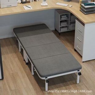 Folding Bed Office Lunch Break Household Adult Folding Bed Simple Single Accompanying Bed Portable March Nap Break Bed