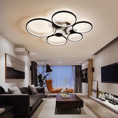 客厅吸顶灯新款环形led北欧轻奢卧室个性灯具现代简约家用网红灯|ru