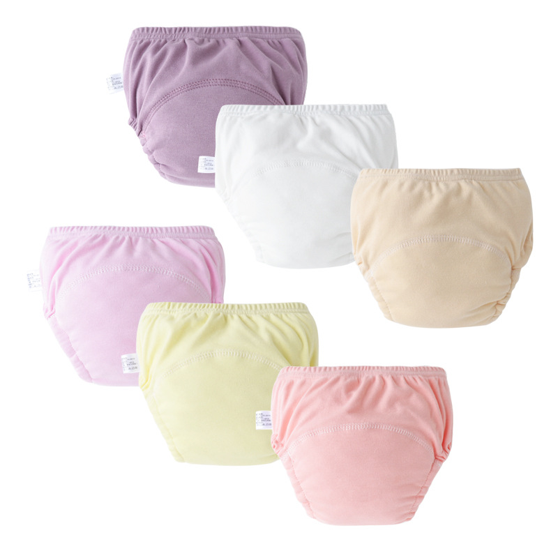 Newborn Baby Leak-proof Diaper Pants Newborn Baby Toddler Pants Lasher Pants Cotton Shorts Training Pants for Boys and Girls