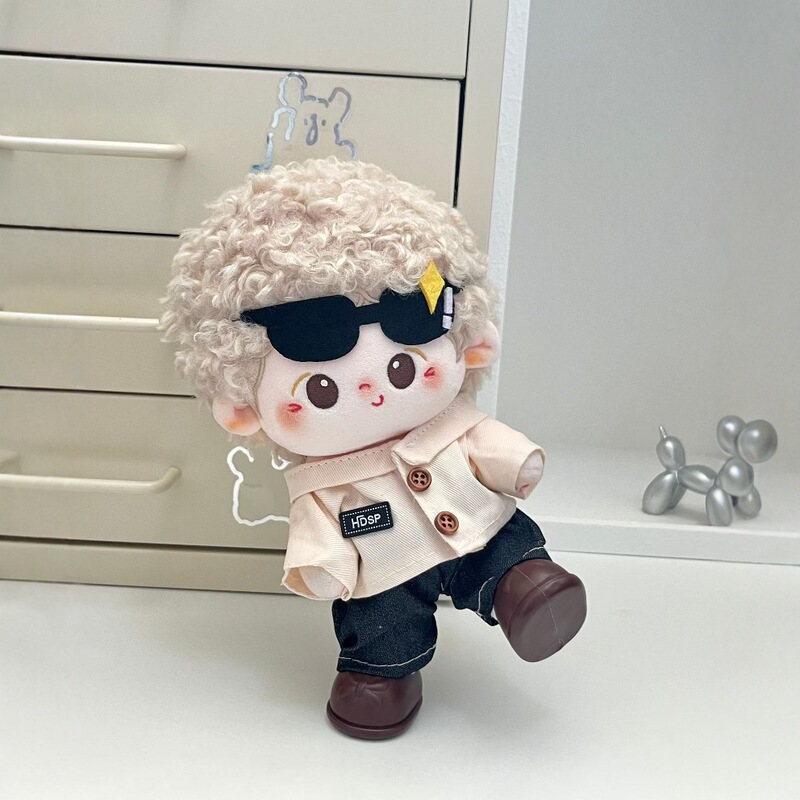20cm Cotton Doll Clothes Men's Uniform Shirt suit Doll Doll Dress Clothes Non-Attribute Doll Clothes