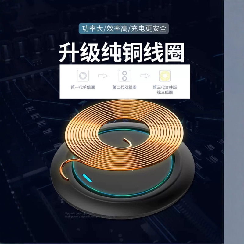 ワイヤレス充電器 15W急速充電 QI規格 ワイヤレス充電器 跨境EC対応 印刷パターン対応 フラッシュ充電対応|undefined