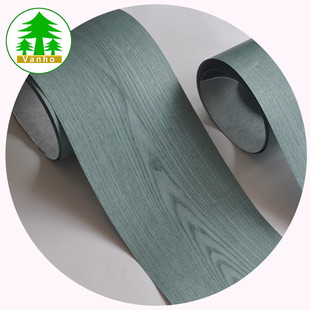 Spot Dyed White Bolt Mountain Grain Veneer Light Green Wood Veneer Color Can Be Customized Hotel Wall Panel Decorative Wooden Veneer