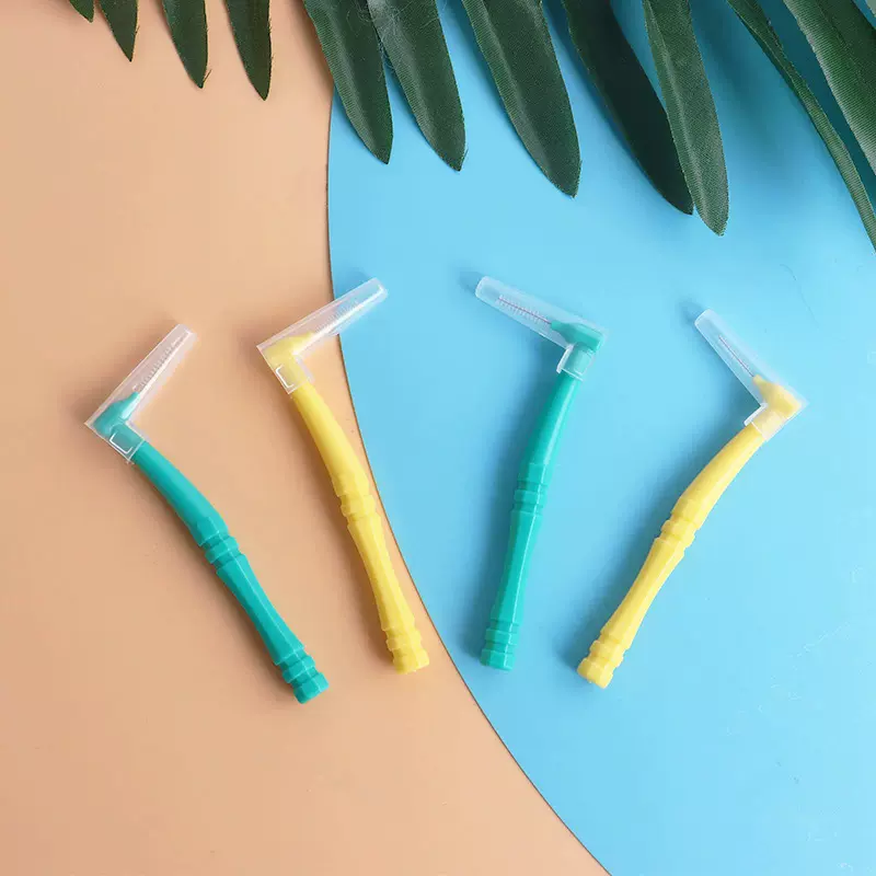 批发一次性牙缝刷牙签牙线齿间刷牙缝刷剔牙L型款式清洁刷牙间刷