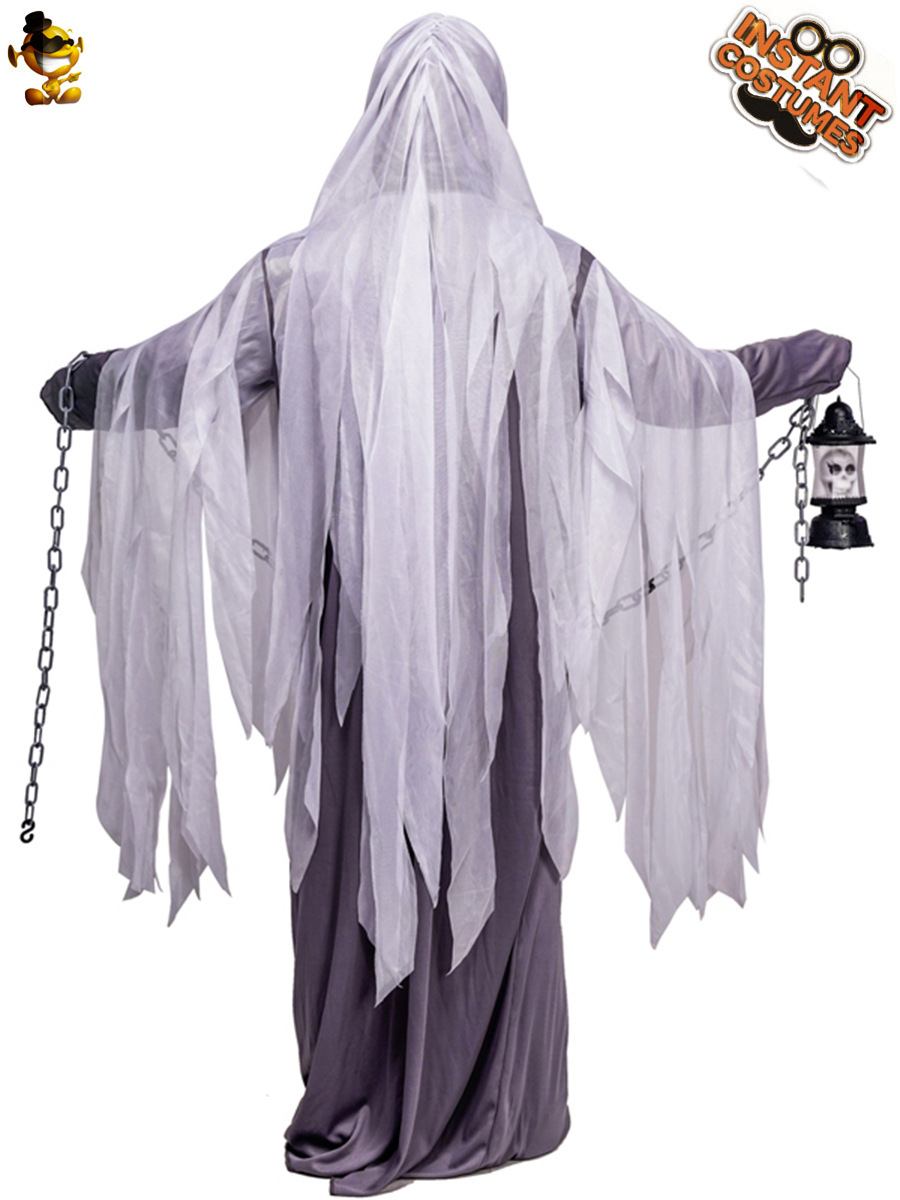Hombre grande horror fantasma sin rostro traje de Halloween etapa Cosplay linterna fantasma distribución al por mayor