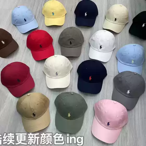Ralph Lauren RL Small Pony Baseball Cap Cotton Premium Slimming Deep Brim Dad Hat PO Pony Hat