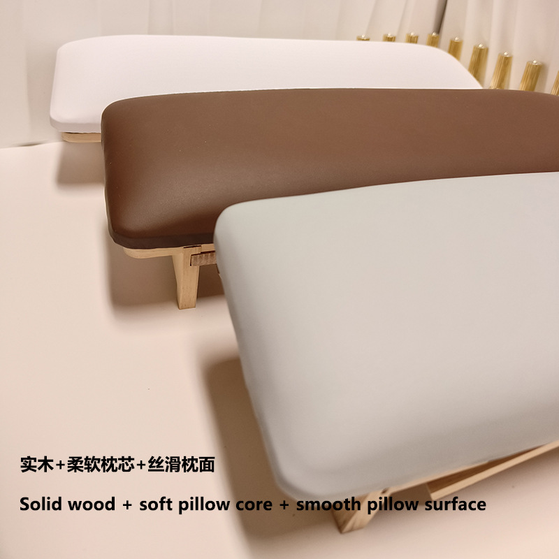 Nuevo ruso uñas belleza bisel plegable mano almohada alta y baja pendiente combinación alivio estilo japonés Pequeño Libro Rojo tienda de uñas herramientas