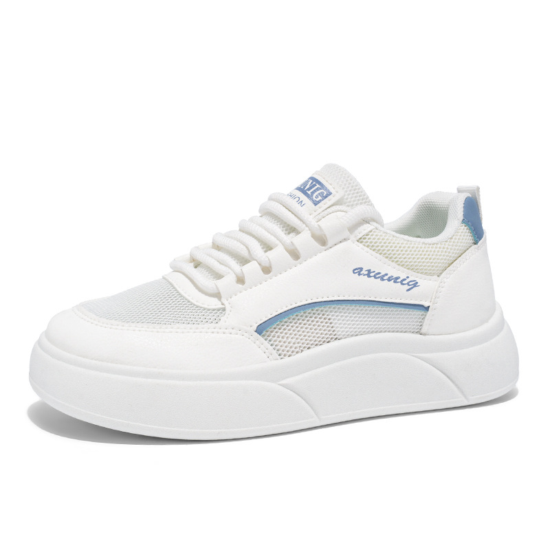Zapatos de mujer de verano nuevos zapatos de red hueca transpirables estudiante estilo coreano zapatos deportivos de plataforma de todo fósforo zapatos casuales mujeres