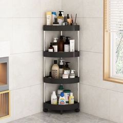 Bathroom shelf corner stand floor toilet washroom bathroom triangular corner storage rack corner shelf multi-layer kitchen