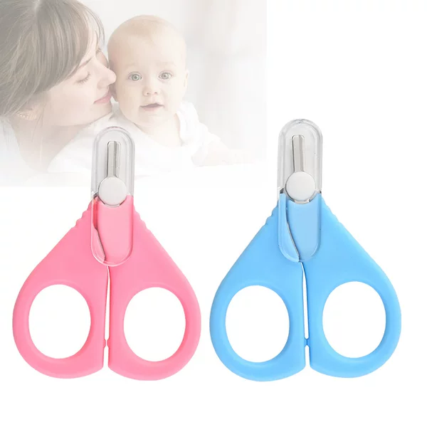 Wholesale Short-Billed Nail Scissors Baby Short-Cut Nail Scissors Baby Round-Head Mini Scissors Stainless Steel Nail Scissors