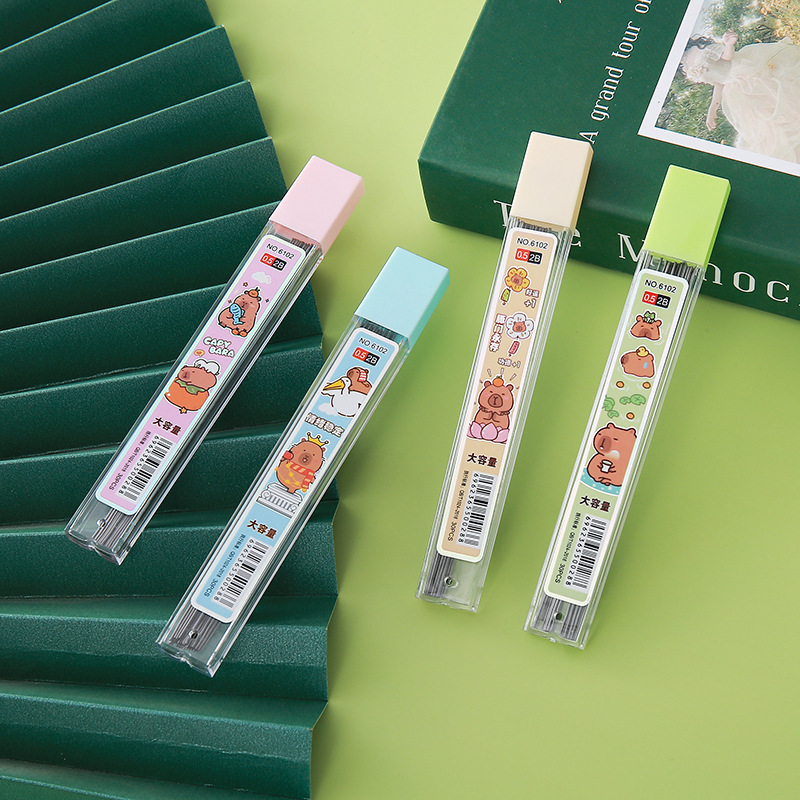 Minas para Lápiz Mecánico 0.5mm 2B de Grafito y Resina