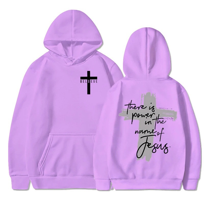 Mujeres/Men Christian Faith Essential Hoodies There Is Power i