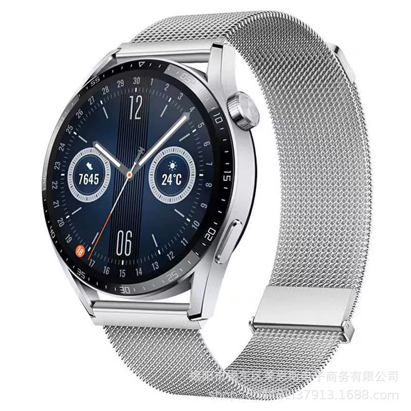 Подходит для Huawei GT/GT4, новый миланский ремешок с двойным магнитным креплением, совместим с Apple Watch S7 и Samsung
