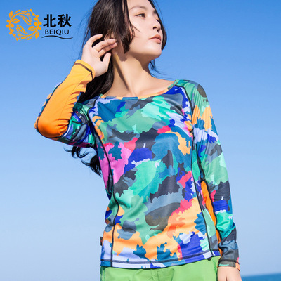 ebay/wish Cross border Specifically for brand Quick drying Long sleeve T-shirt men and women lovers Self cultivation Show thin camouflage Quick drying