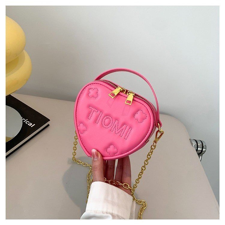 Shoulder Bag 2023 Niche Design Rhombic Chain Mini Love Messenger Bag Net Red Lipstick Bag_voghion.com