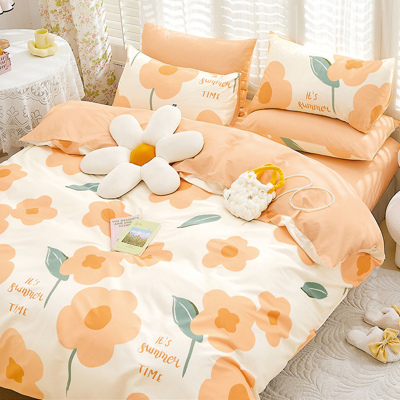 Funda de edredón gruesa de una sola pieza de algodón 100 funda de edredón de dormitorio de estudiantes 150x200x230 individual doble 1.2m niñas