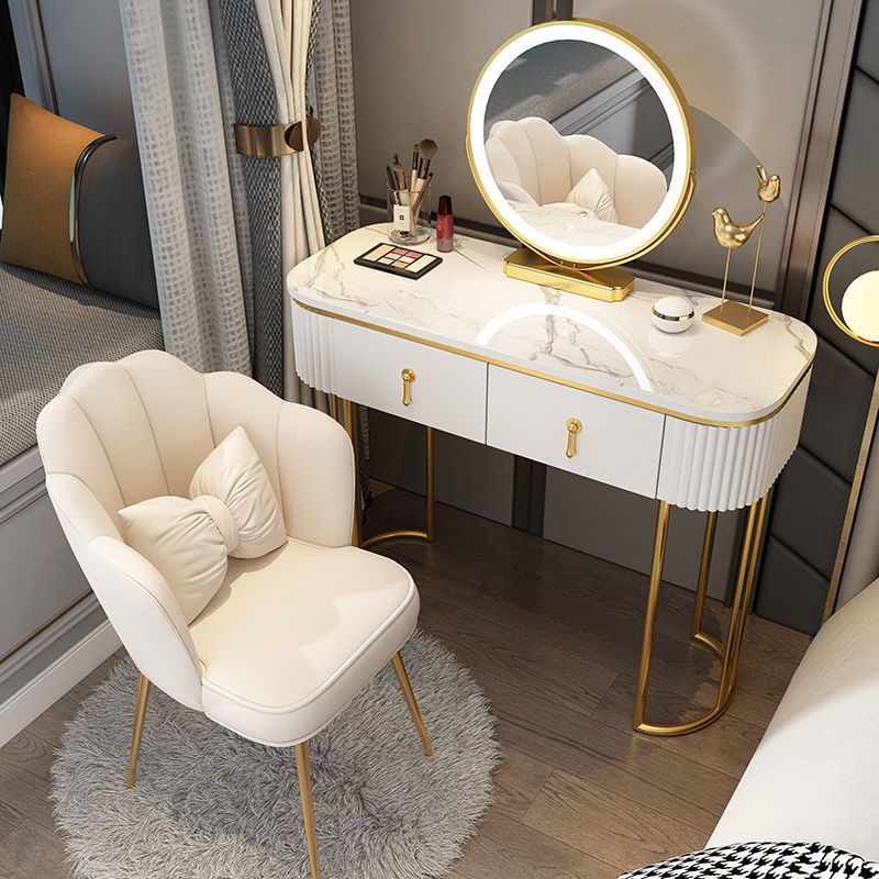 Small Apartment Dressing Table, Trendy Ins-Style Mini New Model, Modern Minimalist Light Luxury Nordic Makeup Table