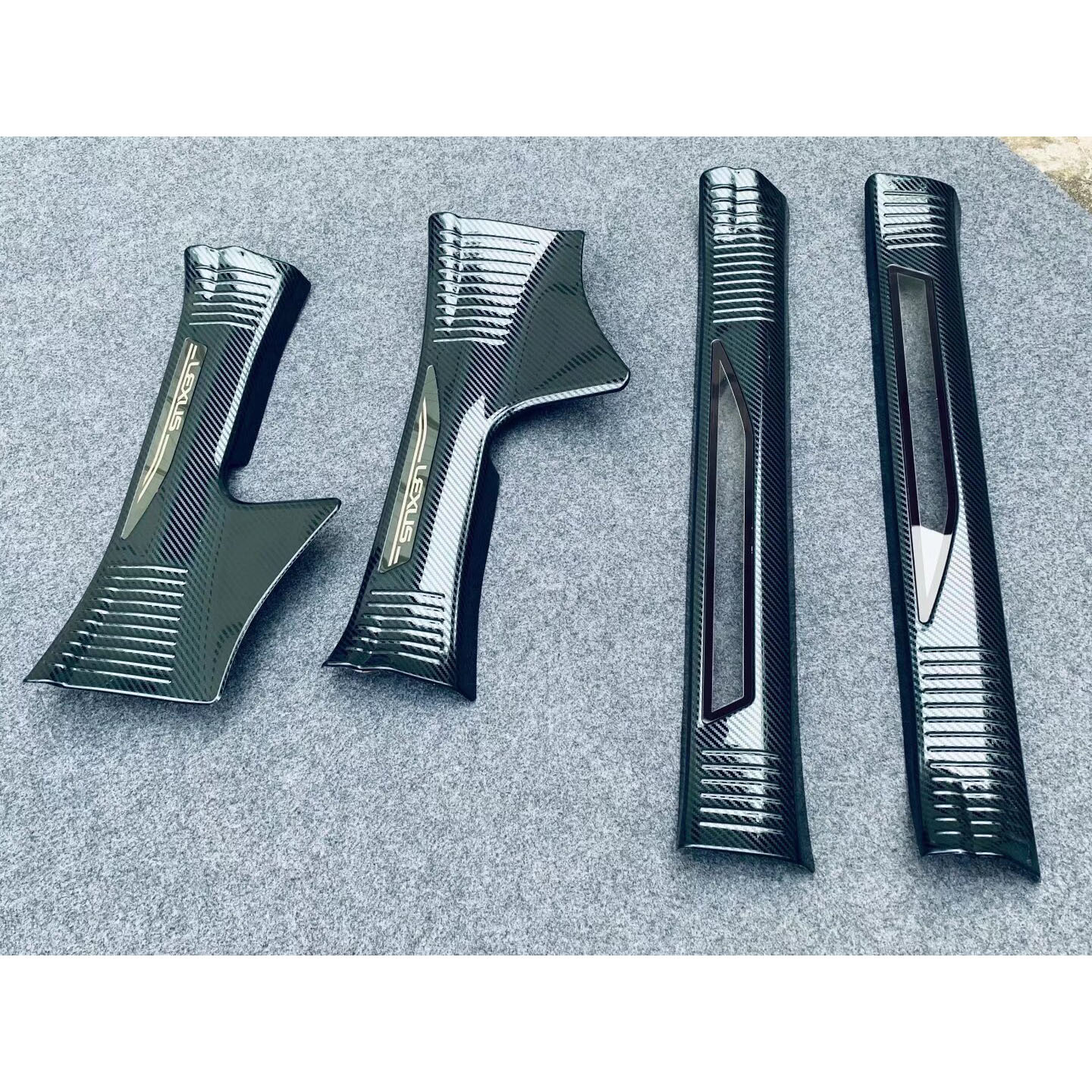 Suitable for 22 Models of Lexus Nx, Interior and Exterior Door Sill Strips, Car Decorative Sequins, Modification Accessories