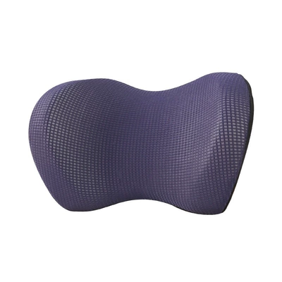 silk pillow neck protection memory – Headrest - blue-20x30x14cm