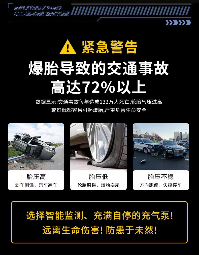 Car Emergency Starting Power Supply, Car Air Pump, Starting and Ignition, Two-In-One Large Capacity Power Supply
