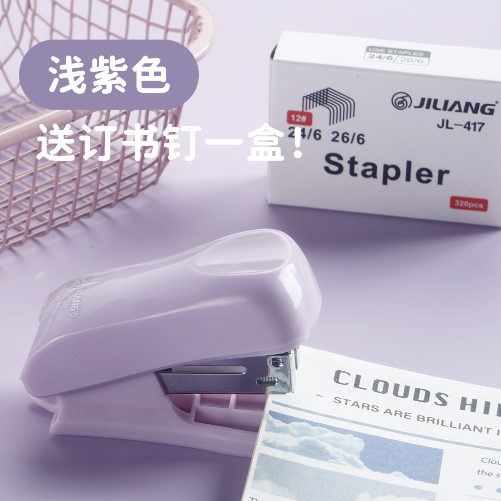 Estudiantes con grapadora mini oficina 12 grapadora grapadora simple grapadora al por mayor